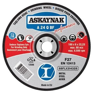 Askaynak 180x7,5x22 Metal Kesme Diski
