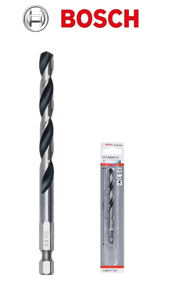 Bosch 2mm HSS PointTeQ 1/4inç Altıgen Şaftlı Metal Matkap Ucu
