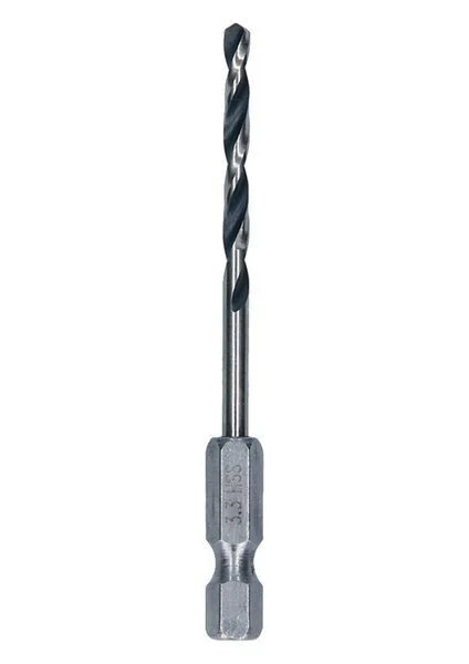 Bosch 3.3mm HSS PointTeQ 1/4inç Altıgen Şaftlı Metal Matkap Ucu