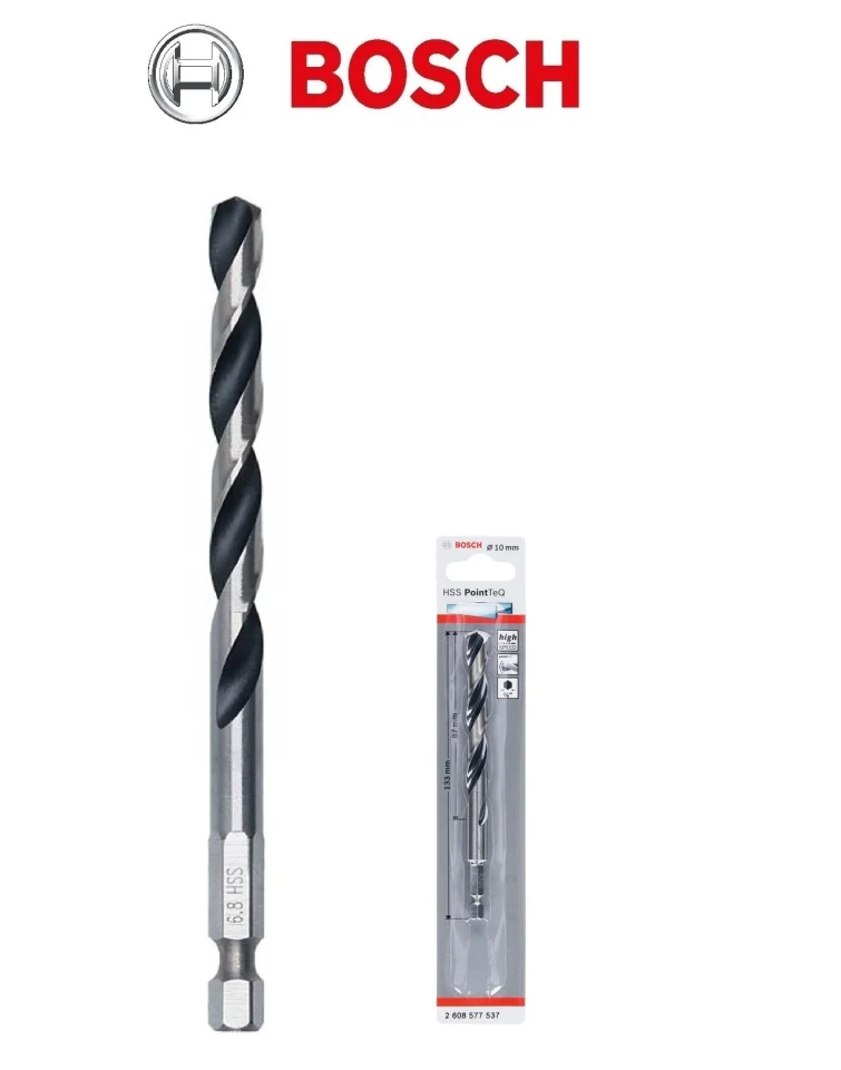 Bosch 6.5mm HSS PointTeQ 1/4inç Altıgen Şaftlı Metal Matkap Ucu