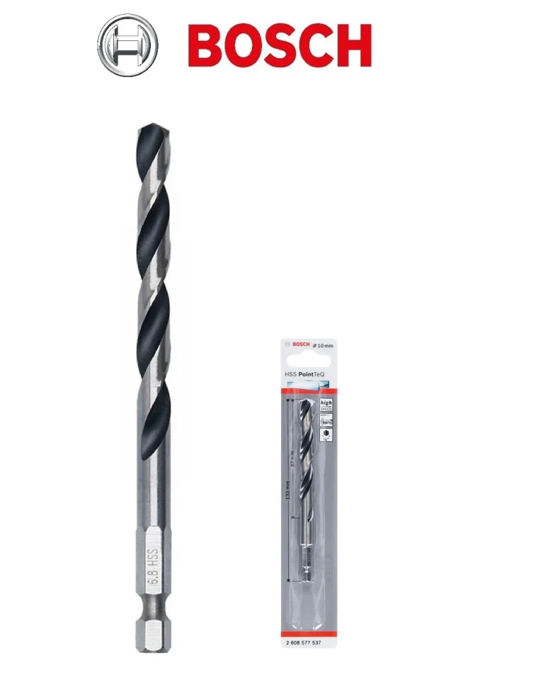 Bosch 8.5mm HSS PointTeQ 1/4inç Altıgen Şaftlı Metal Matkap Ucu