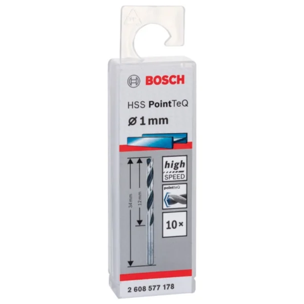 Bosch HSSPointTeQ Metal Matkap Ucu 1,0mm (10 Adet)