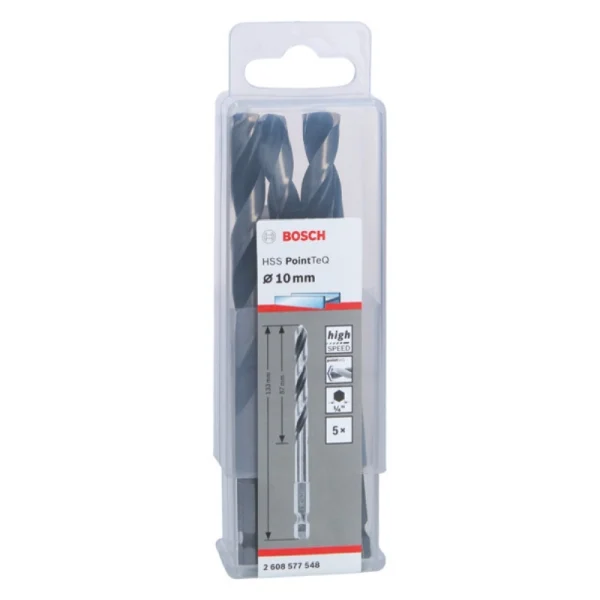 Bosch HSSPointTeQ HEX Metal Matkap Ucu 10.0mm 5 Li
