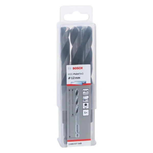 Bosch HSSPointTeQ HEX Metal Matkap Ucu 12.0mm 5 Li