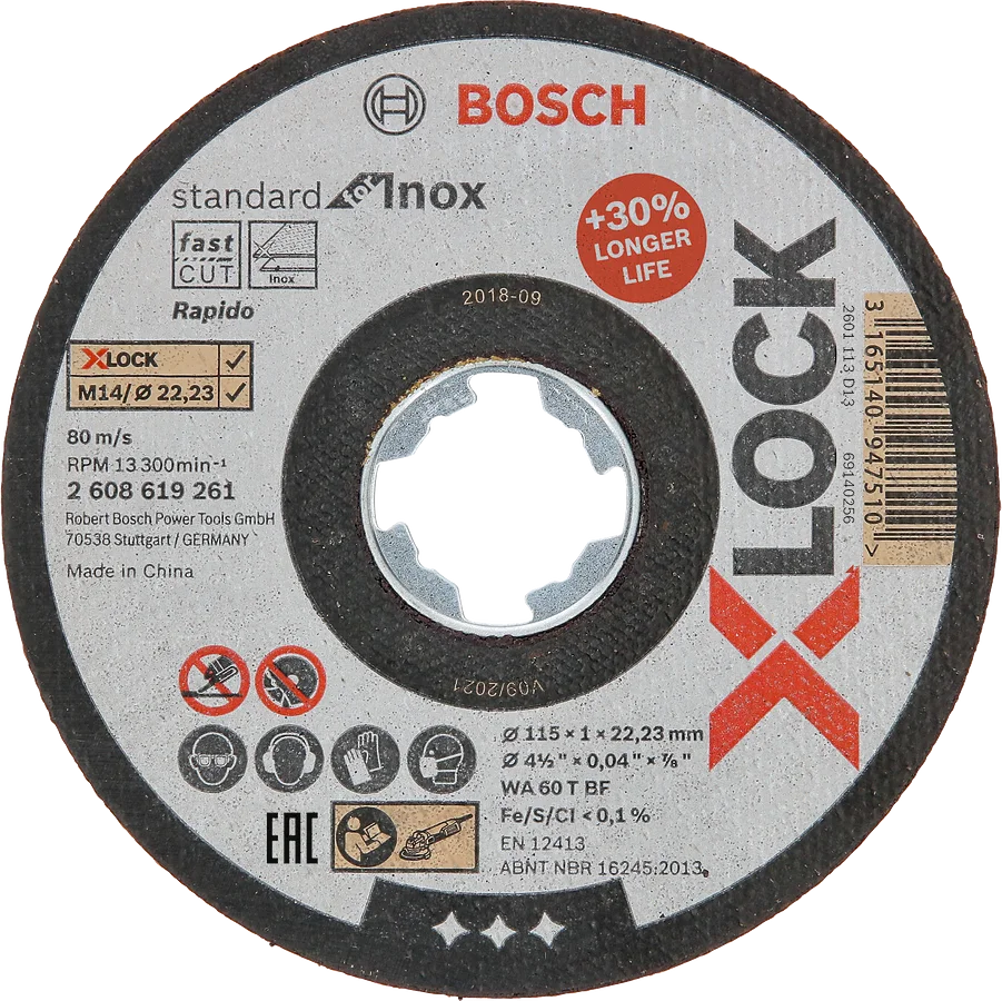 Bosch PRO SSandMetal X-LOCK KesmeTaş 115x1 Düz