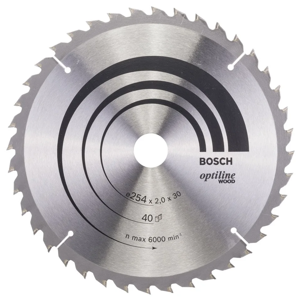 Bosch Pts 10 Daire Optiline Wood Ahşap Testere Bıçağı 254x30x40