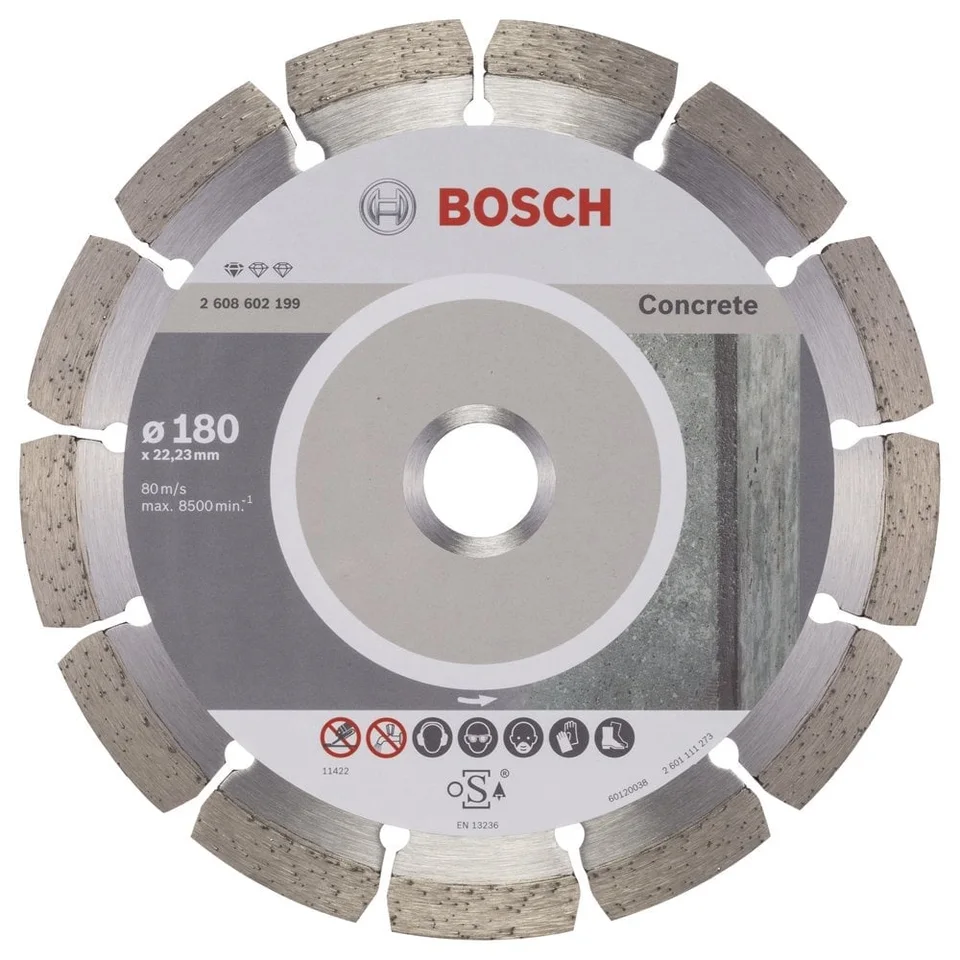Bosch 180mm x 22.23mm Beton Zeminler İçin Elmas Kesme Bıçağı