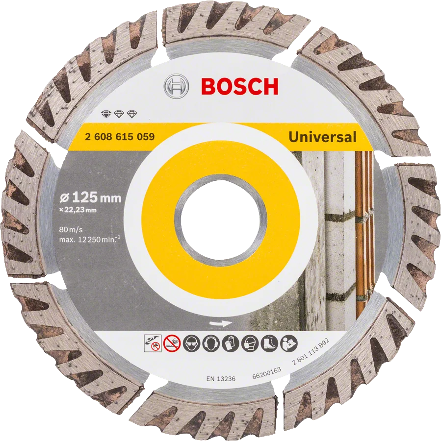 Bosch 125mm x 22.23mm x 2mm Yapı Malzemeleri İçin Elmas Kesme Bıç