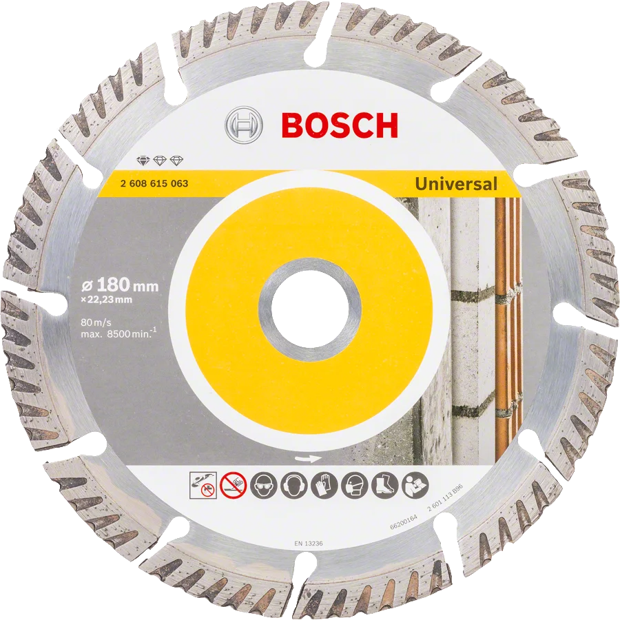 Bosch 180mm x 22.23mm Yapı Malzemeleri İçin Elmas Kesme Bıçağı