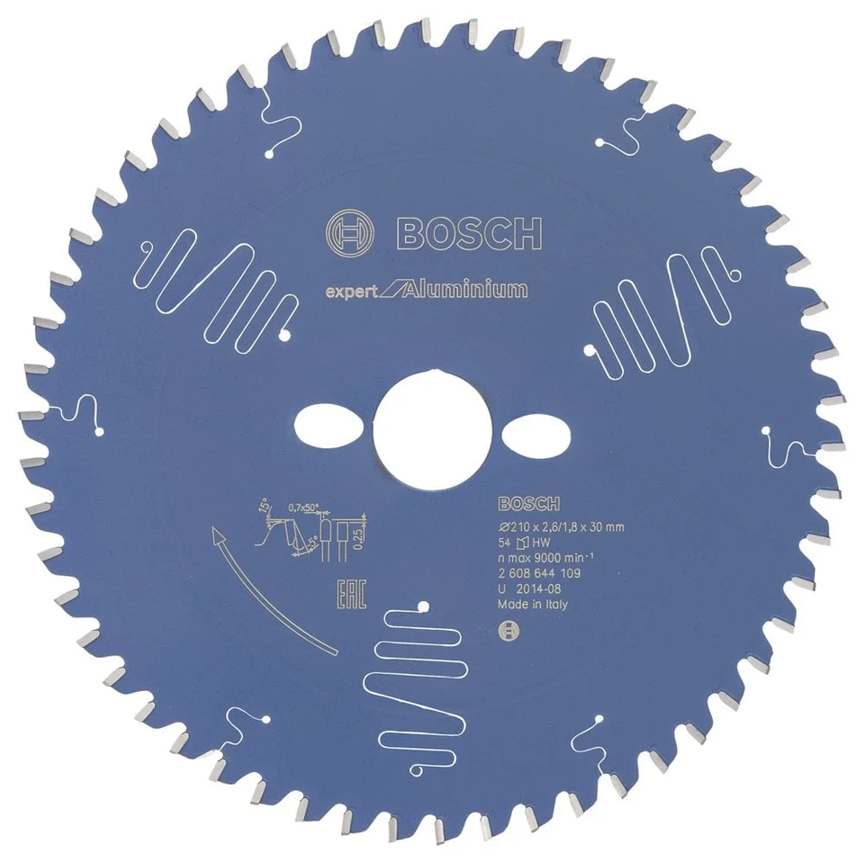 Bosch 210x30 mm Alüminyum Daire Testere Bıçağı