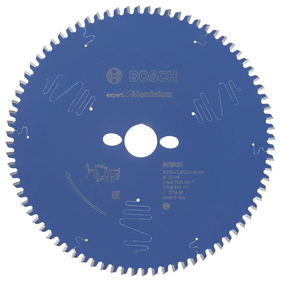 Bosch 250mm x 30mm Alüminyum Daire Testere Bıçağı