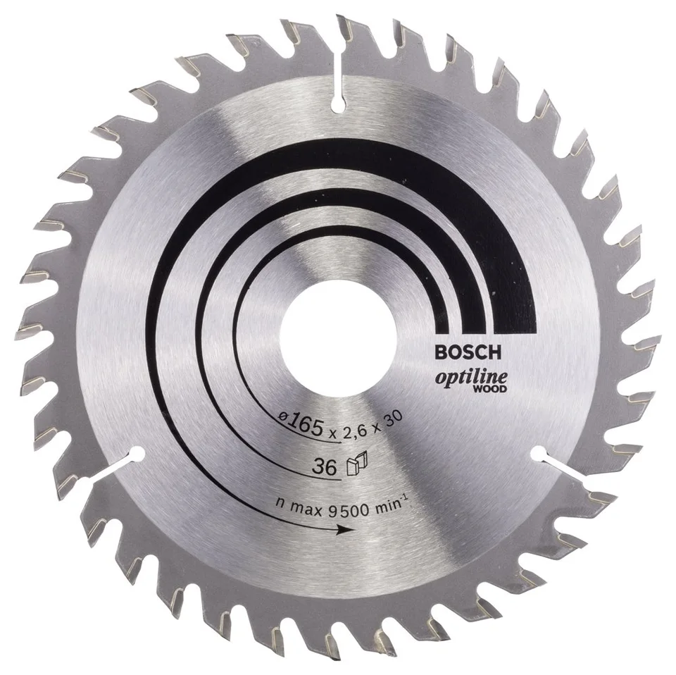 Bosch 165mm x 30mm 20mm Tüm Ahşap Türleri İçin Daire Testere Bıça