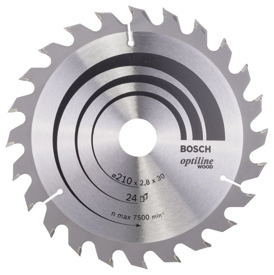 Bosch 210mm x 30mm Tüm Ahşap Türleri İçin Daire Testere Bıçağı