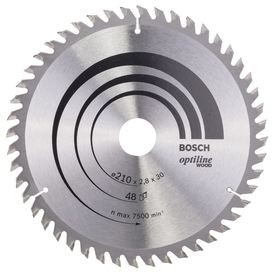 Bosch 210mmx 30mm x Tüm Ahşap Türleri İçin Daire Testere Bıçağı