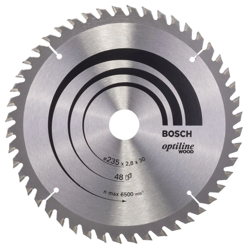 Bosch 235mm x 30mm Tüm Ahşap Türleri İçin Daire Testere Bıçağı