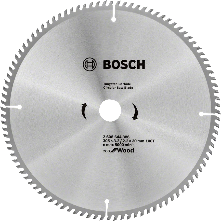 Bosch 305mm x 30mm x 3.2mm Kereste Çeşitleri için 100diş Daire Te