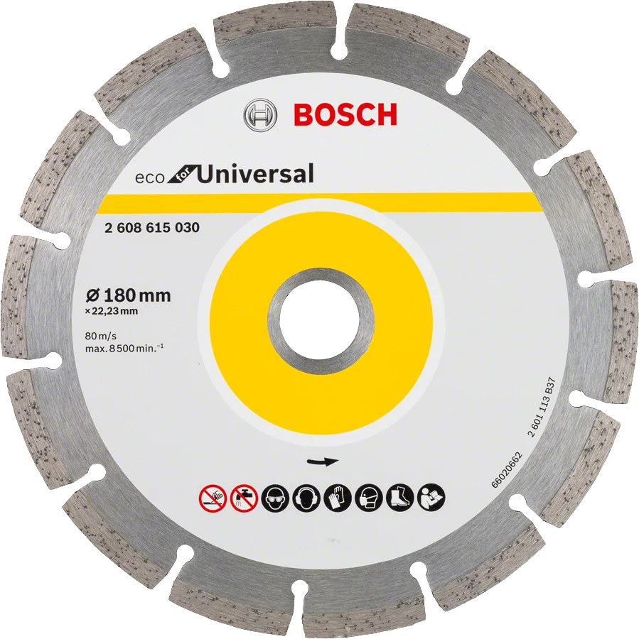 Bosch 180mm x 22.23mm Segmanlı Ekonomik Seri Elmas Bıçak