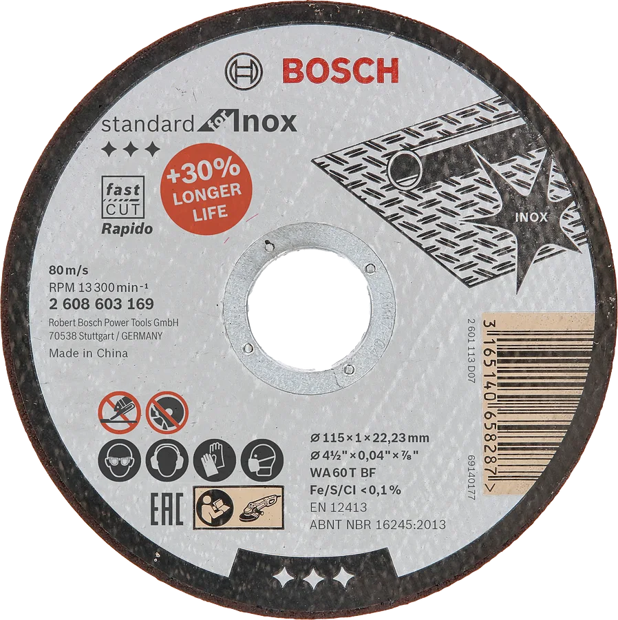 Bosch Inox Metal Kesme Diski 115*1,0 mm