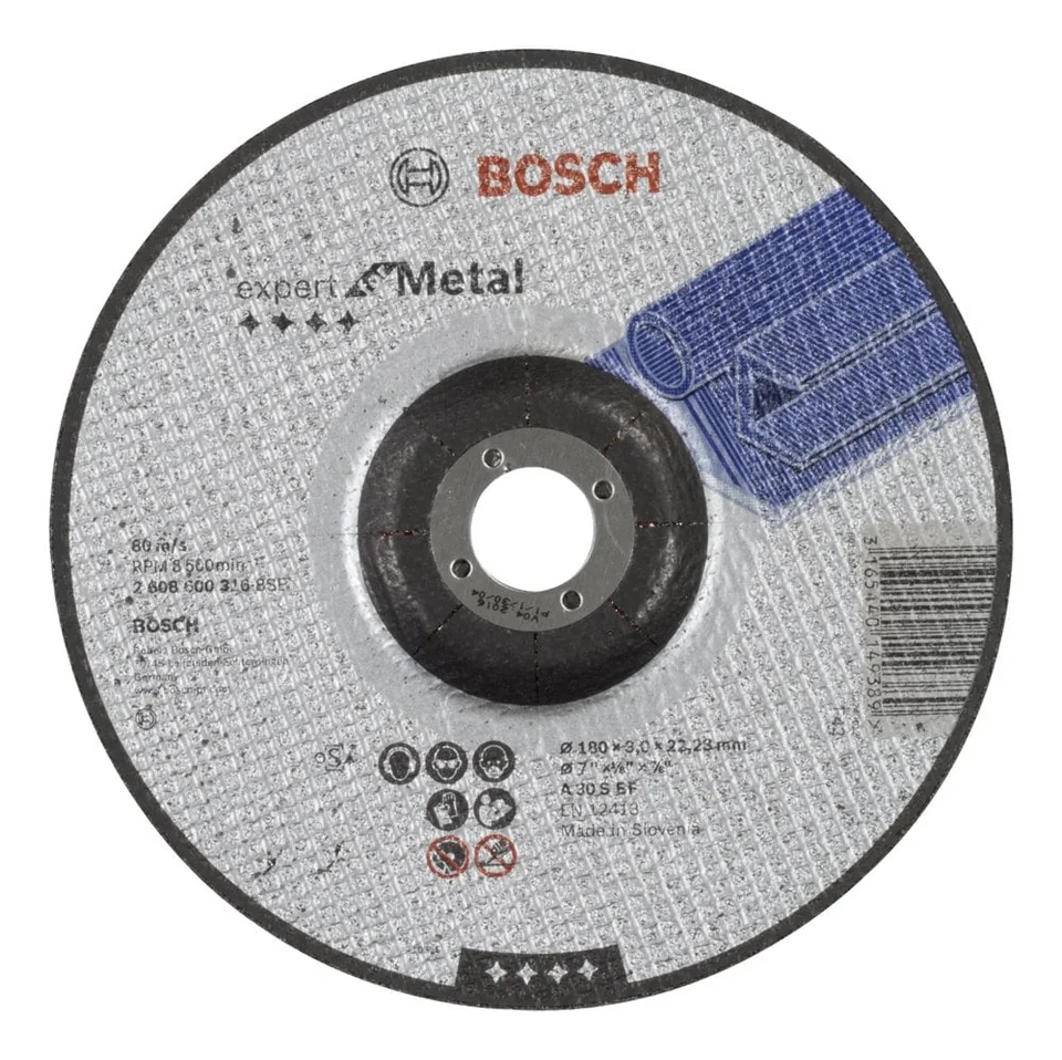 Bosch Metal Kesme Diski Bombeli 180*3,0 mm