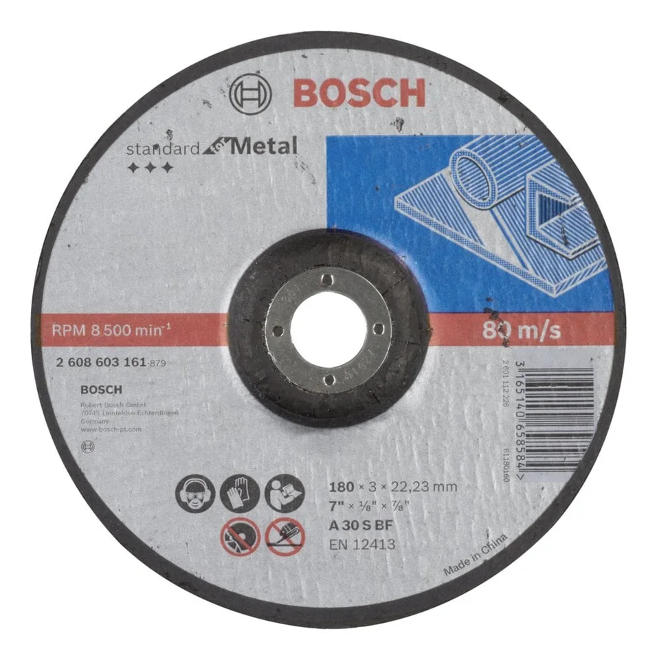 Bosch Metal Kesme Diski Bombeli 180*3,0 mm Standard