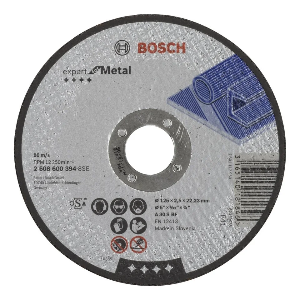 Bosch Metal Kesme Diski Düz 125*2,5 mm Expert