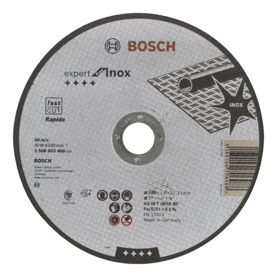 Bosch İnox Rapido Düz 180*1,6 mm Expert 2608603406