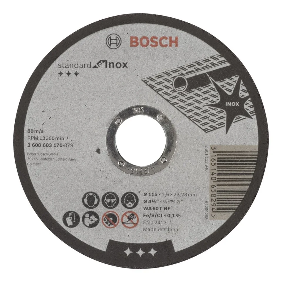 Bosch Inox 115*1,6 mm Standard 2608603170