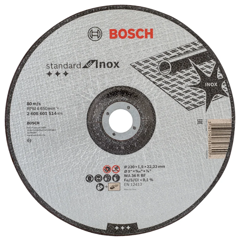 Bosch Inox 230*1,9 mm Standard 2608601514