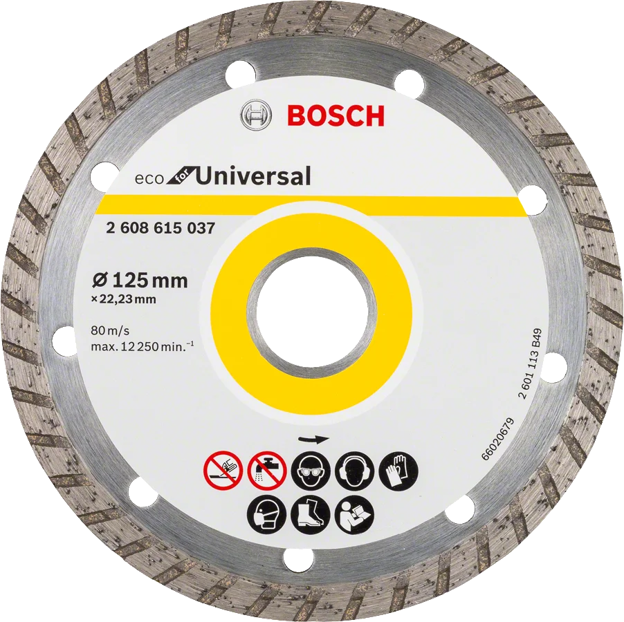 Bosch Ekonomik Seri Elmas Bıçak 9+1 125 mm Turbo