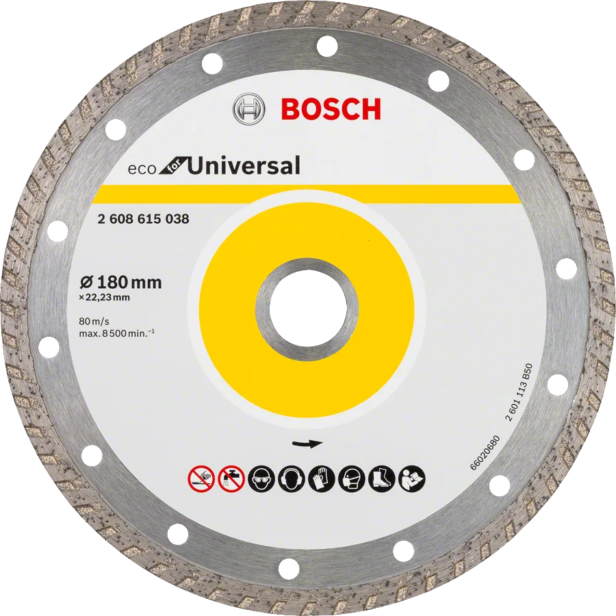 Bosch Ekonomik Seri Elmas Bıçak 9+1 180 mm Turbo