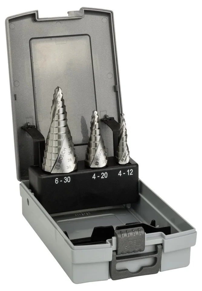 Bosch HSS Kademeli Matkap Ucu 4-30mm Set(3lü)
