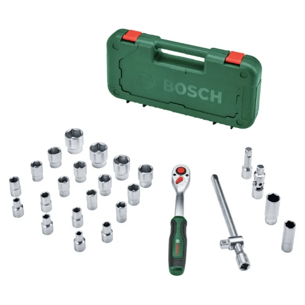 Bosch 1/2 inç Cırcırlı Somun Sıkma Seti 25 Parça