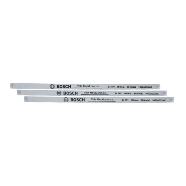 Bosch Demir Testeresi Yedek Bıçak 150 mm 3 Parça (TPI 24)