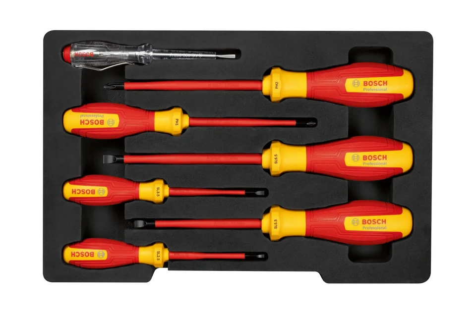 Bosch VDE Tornavida Seti SL/PH 7 parça