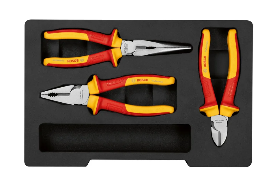 Bosch 1600A02NG0 VDE 3 parça Pense Seti