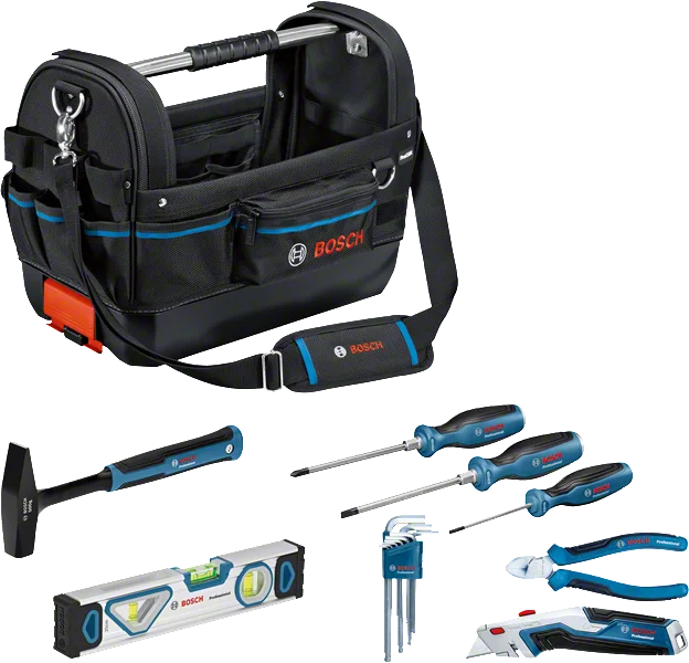Bosch Profesyonel El Aleti Seti 8 Parça + Çanta Ve Kemer Seti