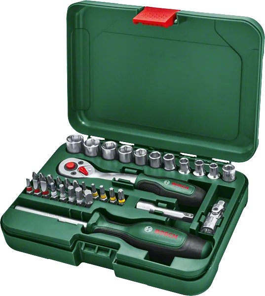 Bosch 1600A02BY1 34 Parça Cırcırlı Tornavida ve Lokma Takımı