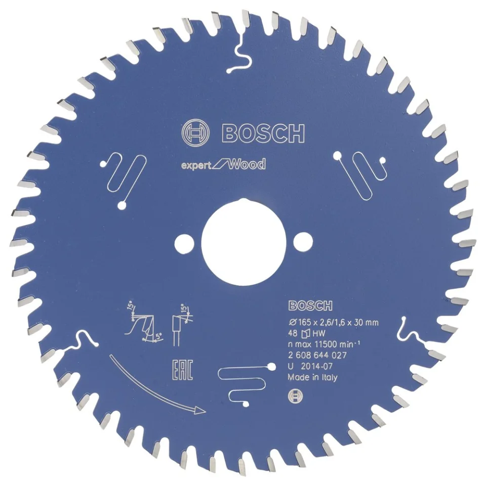 Bosch - Expert Serisi Ahşap için Daire Testere Bıçağı 165*30 mm 48 Diş