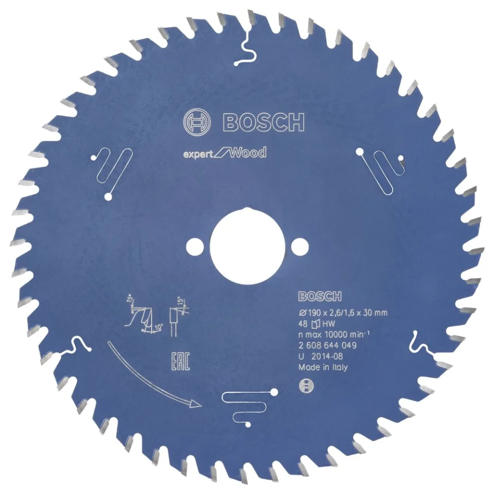 Bosch - Expert Serisi Ahşap için Daire Testere Bıçağı 190*30 mm 48 Diş