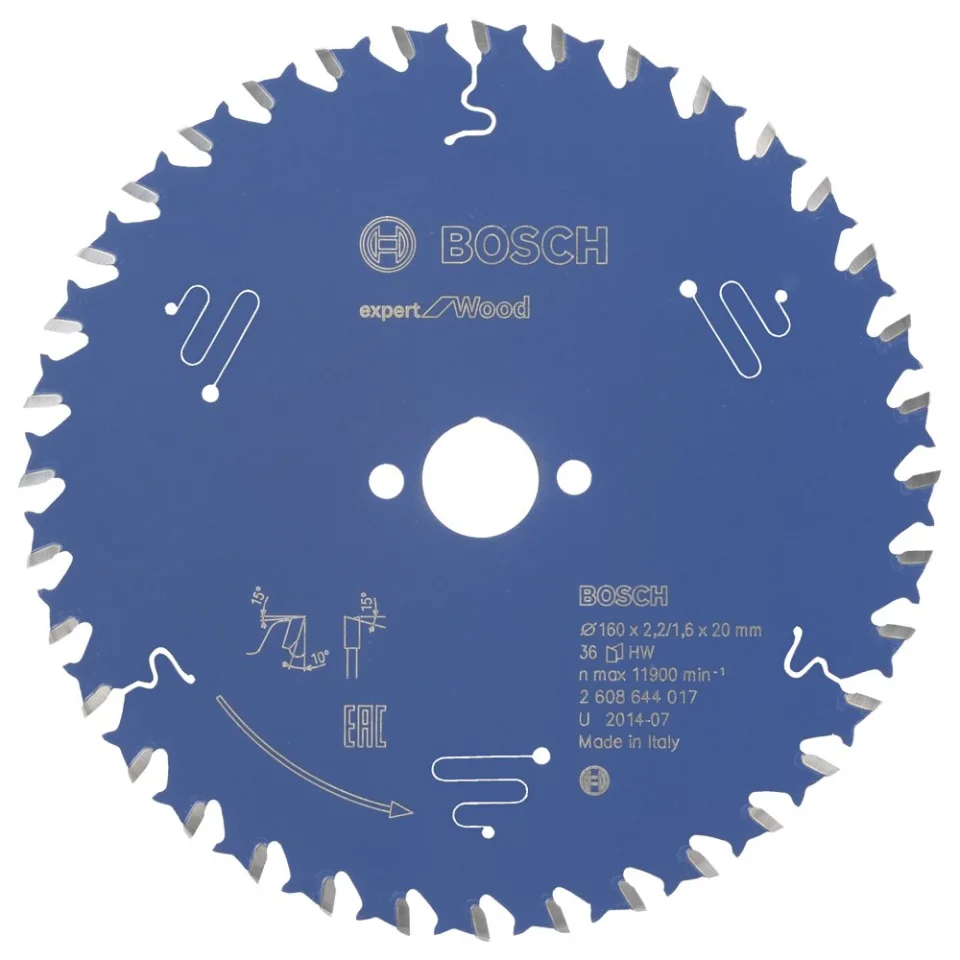 Bosch - Expert Serisi Ahşap için Daire Testere Bıçağı 160*20 mm 36 Diş