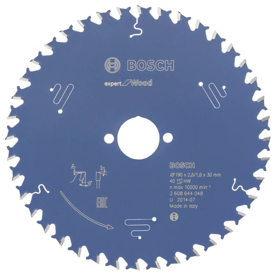 Bosch - Expert Serisi Ahşap için Daire Testere Bıçağı 190*30 mm 40 Diş