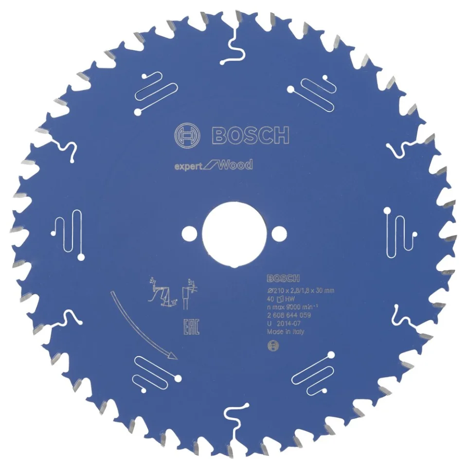 Bosch - Expert Serisi Ahşap için Daire Testere Bıçağı 210*30 mm 40 Diş
