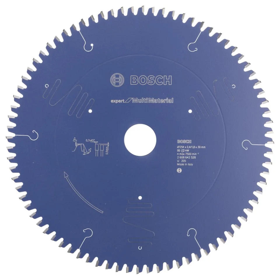 Bosch - Expert Serisi Çoklu Malzeme için Daire Testere Bıçağı 254*30 mm 80 Diş