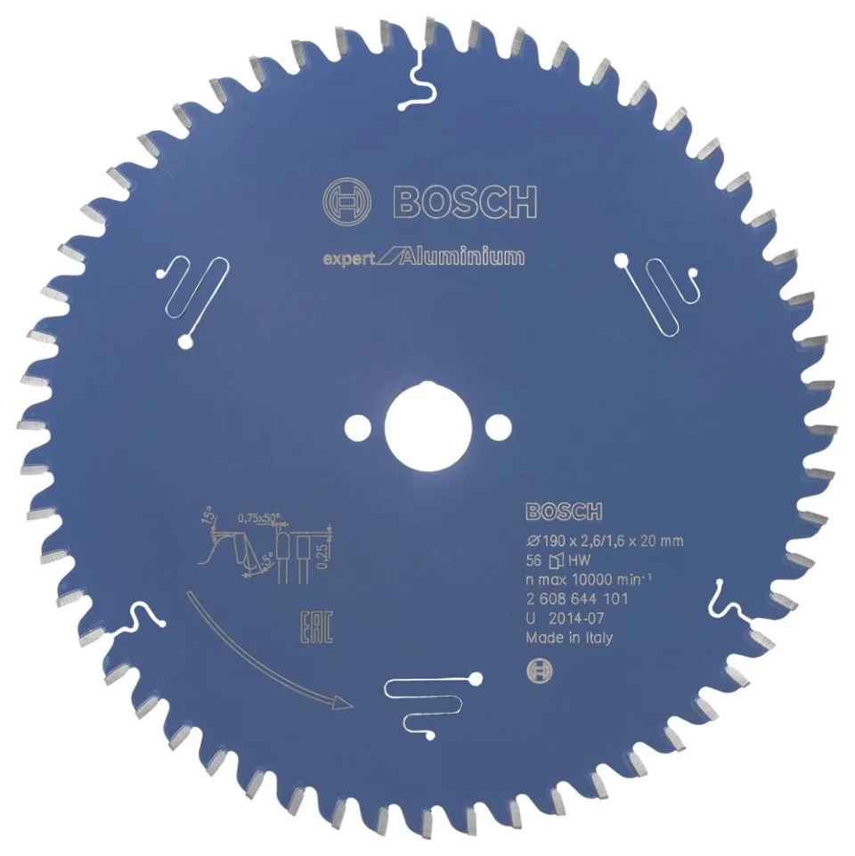 Bosch - Expert Serisi Alüminyum için Daire Testere Bıçağı 190*20 mm 56 Diş
