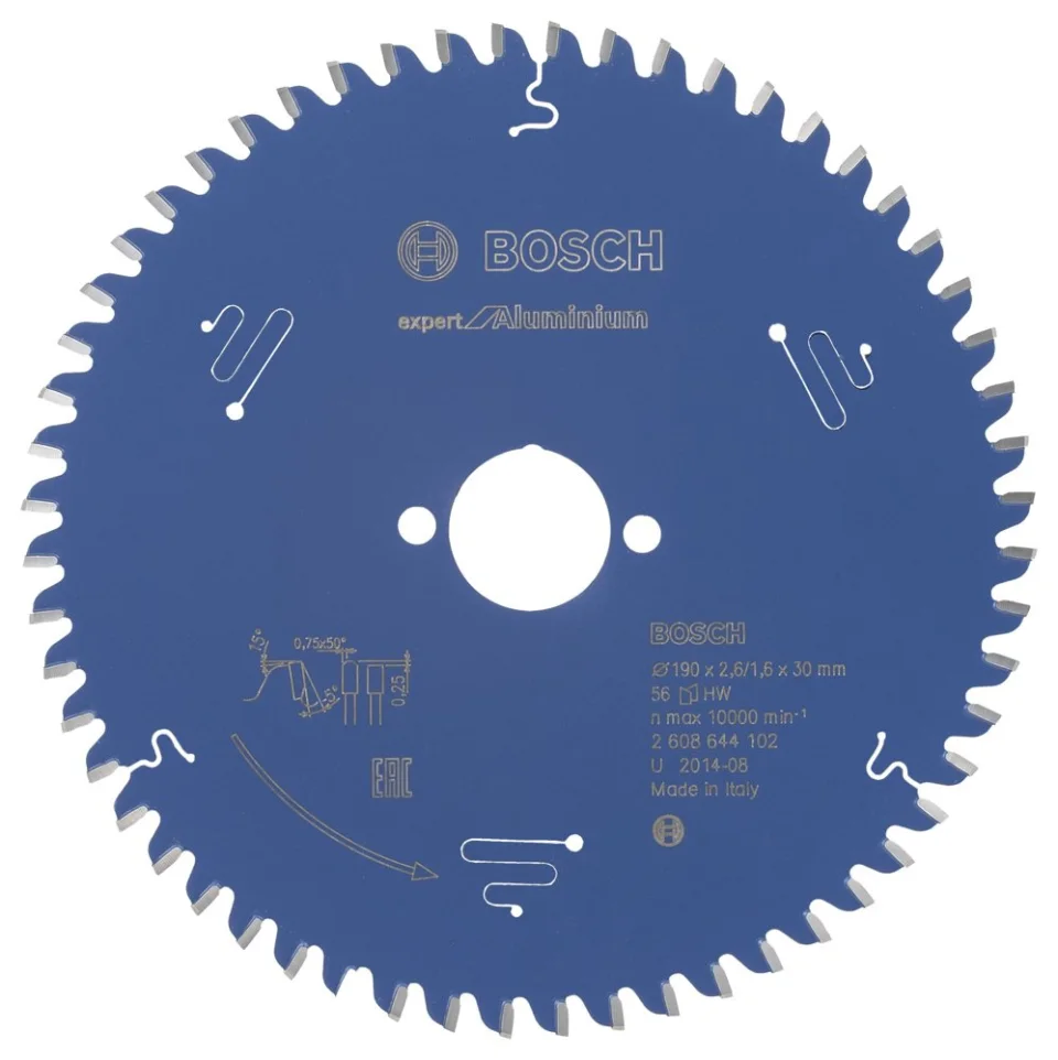 Bosch - Expert Serisi Alüminyum için Daire Testere Bıçağı 190*30 mm 56 Diş