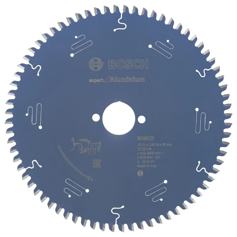 Bosch - Expert Serisi Alüminyum için Daire Testere Bıçağı 210*30 mm 72 Diş