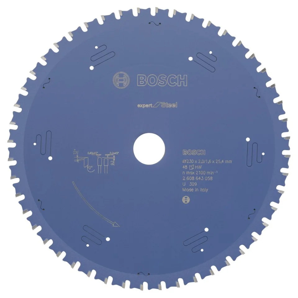 Bosch - Expert Serisi Metal için Daire Testere Bıçağı 235*25,40 mm 48 Diş