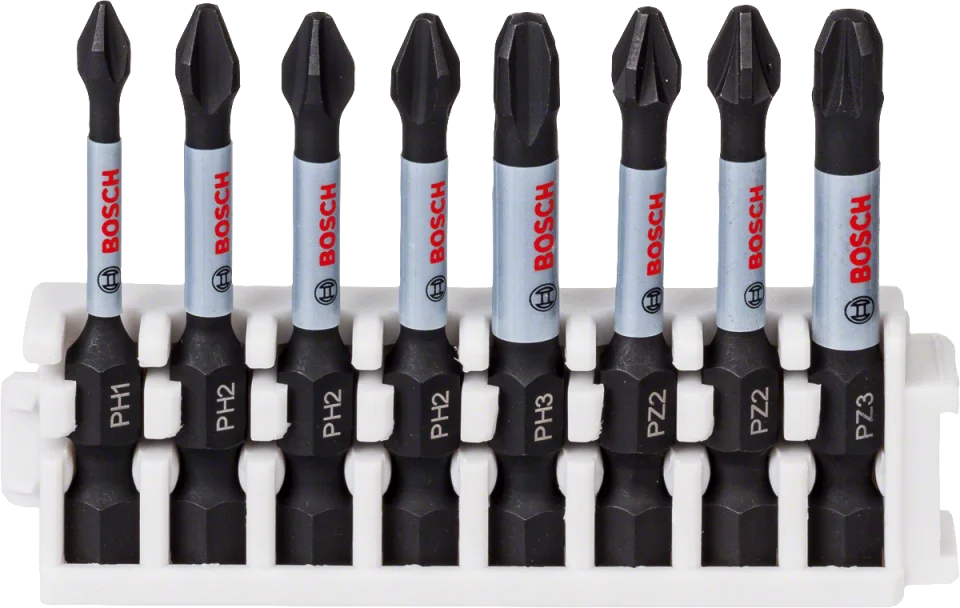 Bosch - Impact Control Serisi Vidalama Ucu 8'li PH1/PH2x3/PH3/PZ2x2/PZ3 *50mm