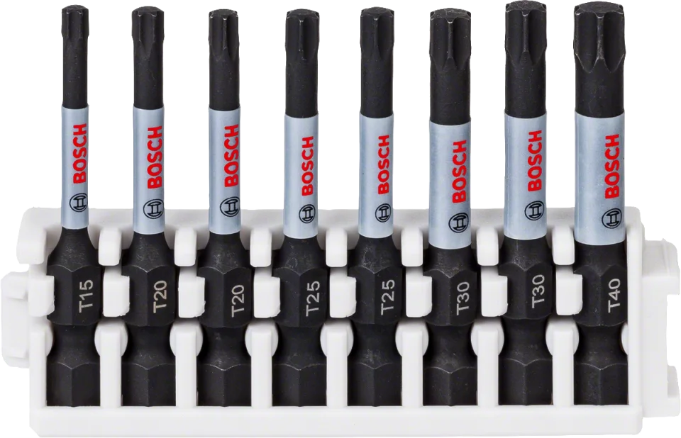 Bosch - Impact Control Serisi Vidalama Ucu 8'li T15/T20x2/T25x2/T30x2/T40 *50mm