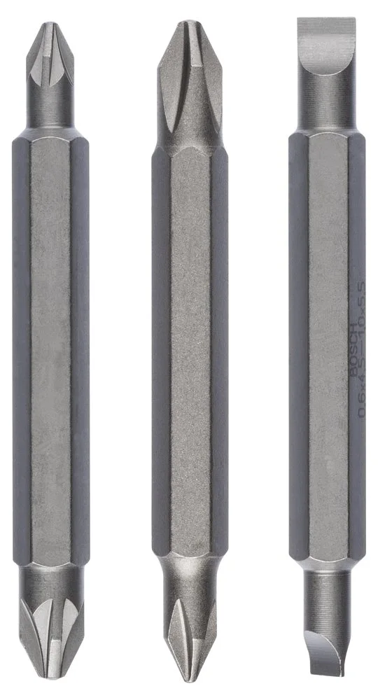 Bosch - Çift Taraflı Vidalama ucu PH1/PZ1/S0*60 mm 3'lü